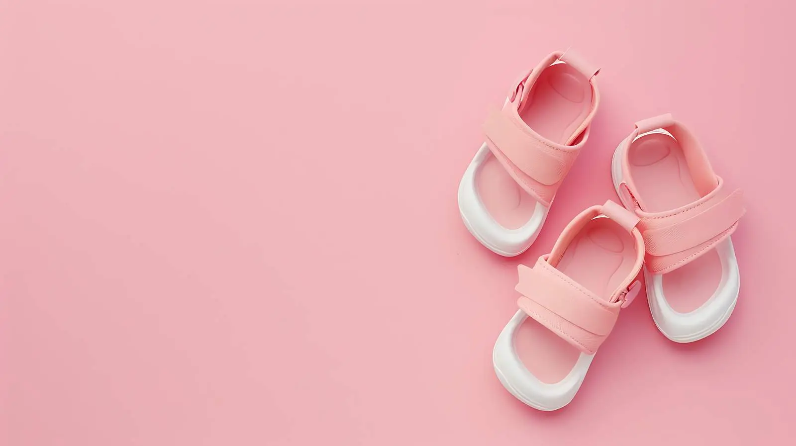 Adorable Newborn Mini Sandal Shoes in Pastel — free download from Dotvec