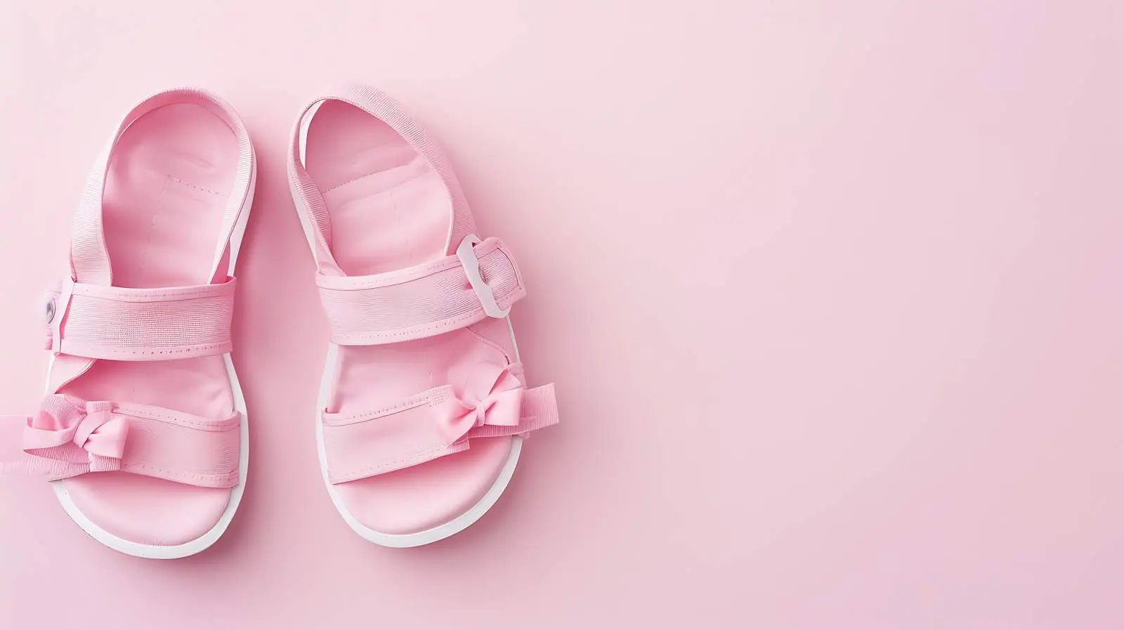 Newborn Mini Sandal Shoes on Pastel Background — free download from Dotvec