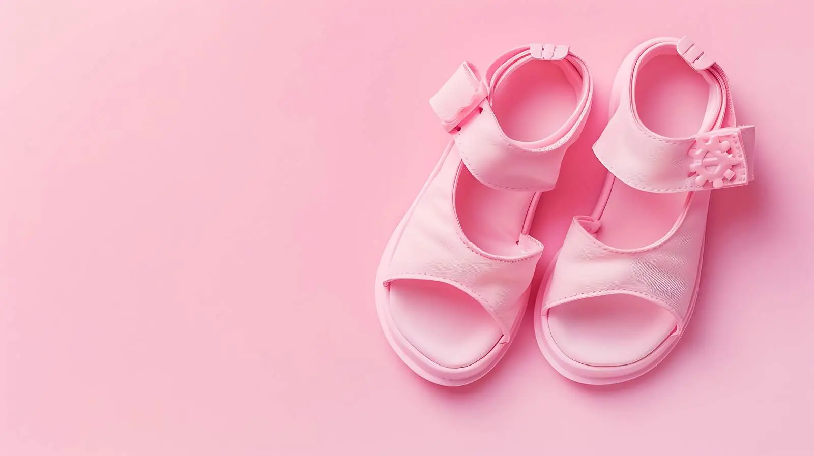 Adorable Newborn Mini Sandal Shoes on Pastel Background — free download from Dotvec
