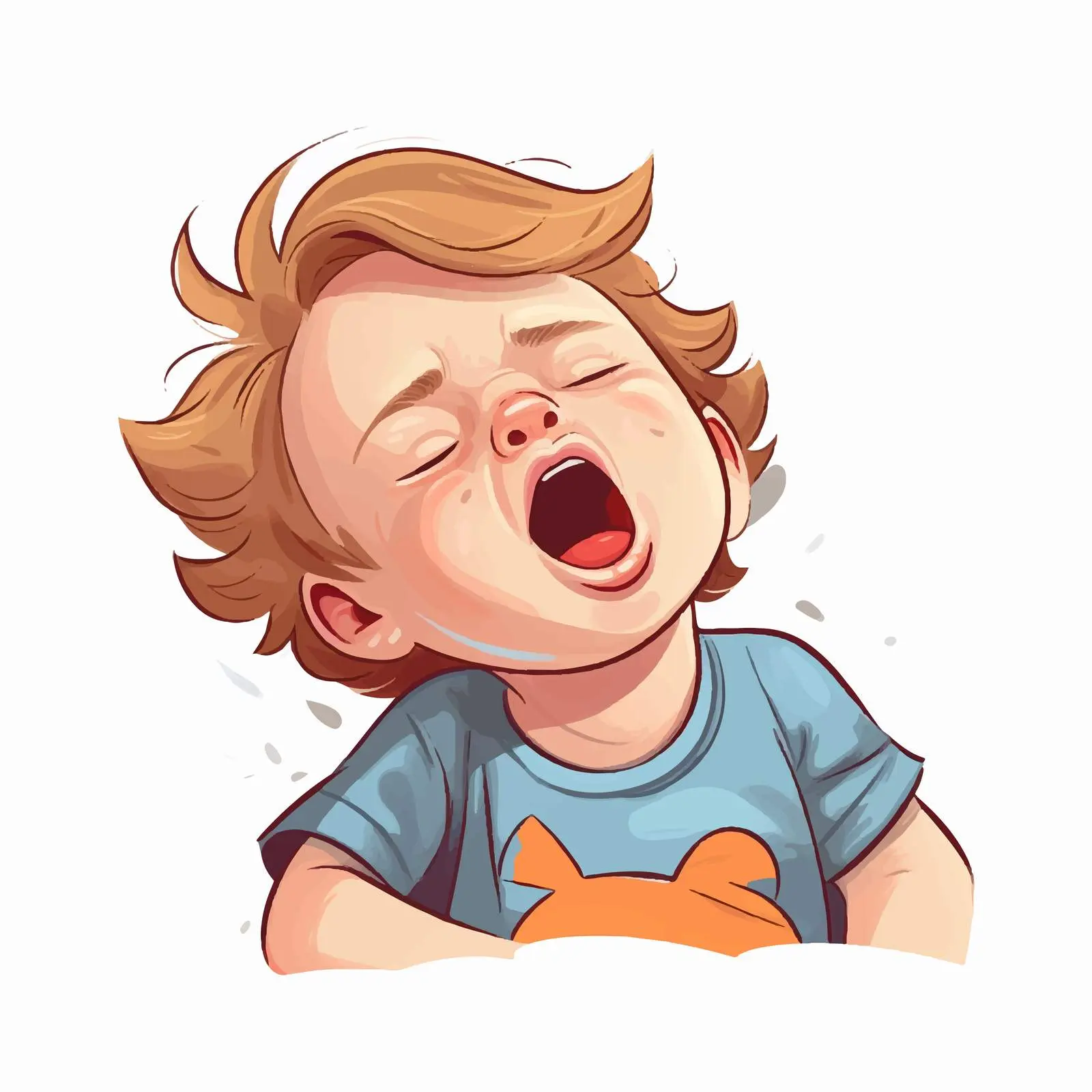 Newborn Portrait: Whole Figure Sleeping and Yawning — free download from Dotvec