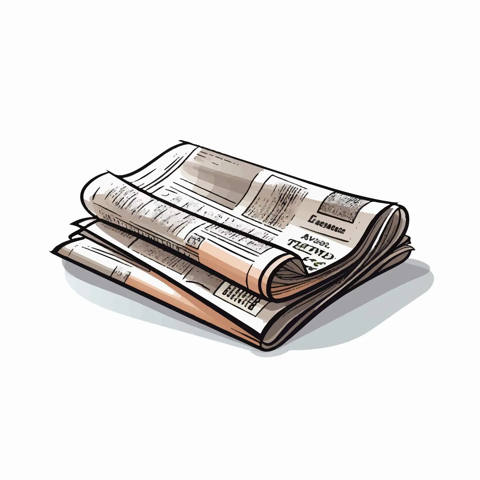 Cartoon Newspaper Vector Illustration Design — free download from Dotvec
