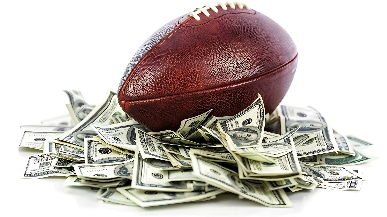NFL Match on Field with Money Pile — free download from Dotvec