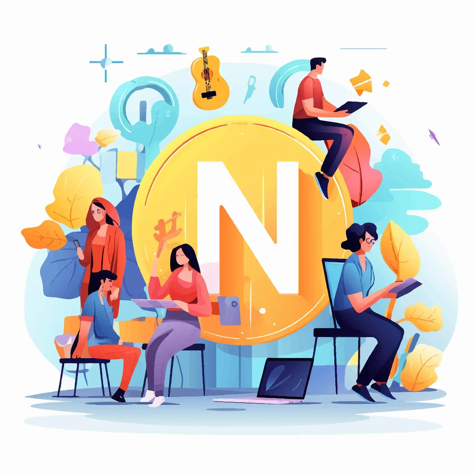 NFT Digital Art Market Concept and Trade – free crypt image from Dotvec