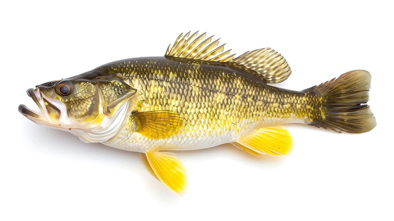 High-quality isolated walleye on white background — free download from Dotvec