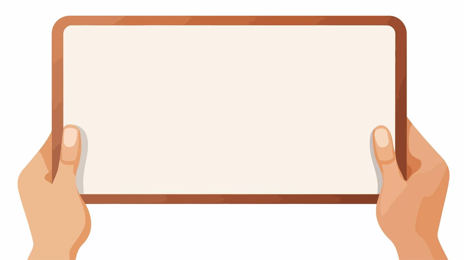 Cartoon Hand Template with Board — free download from Dotvec