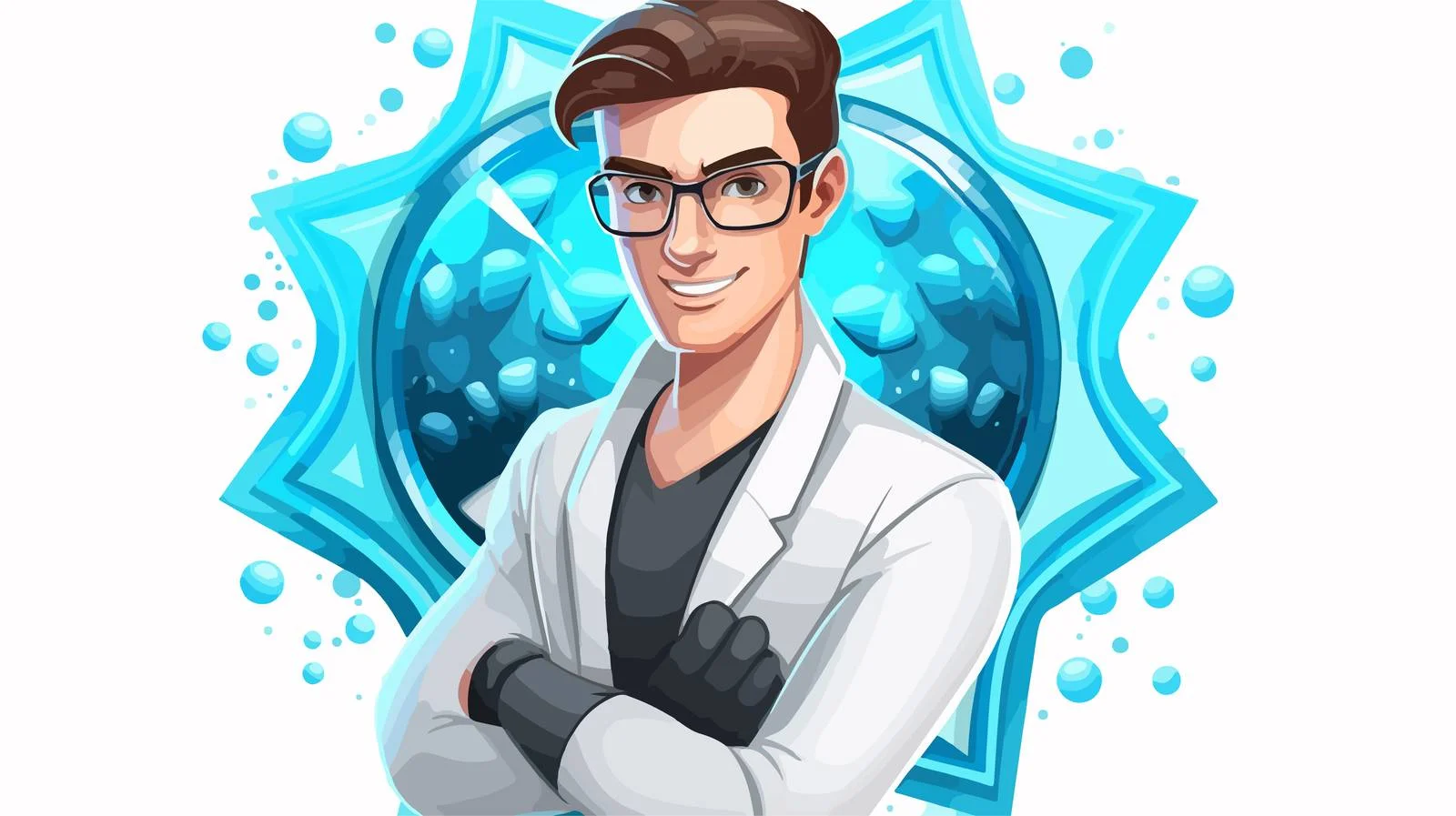 Confident Medical Professional Shielding — free download from Dotvec