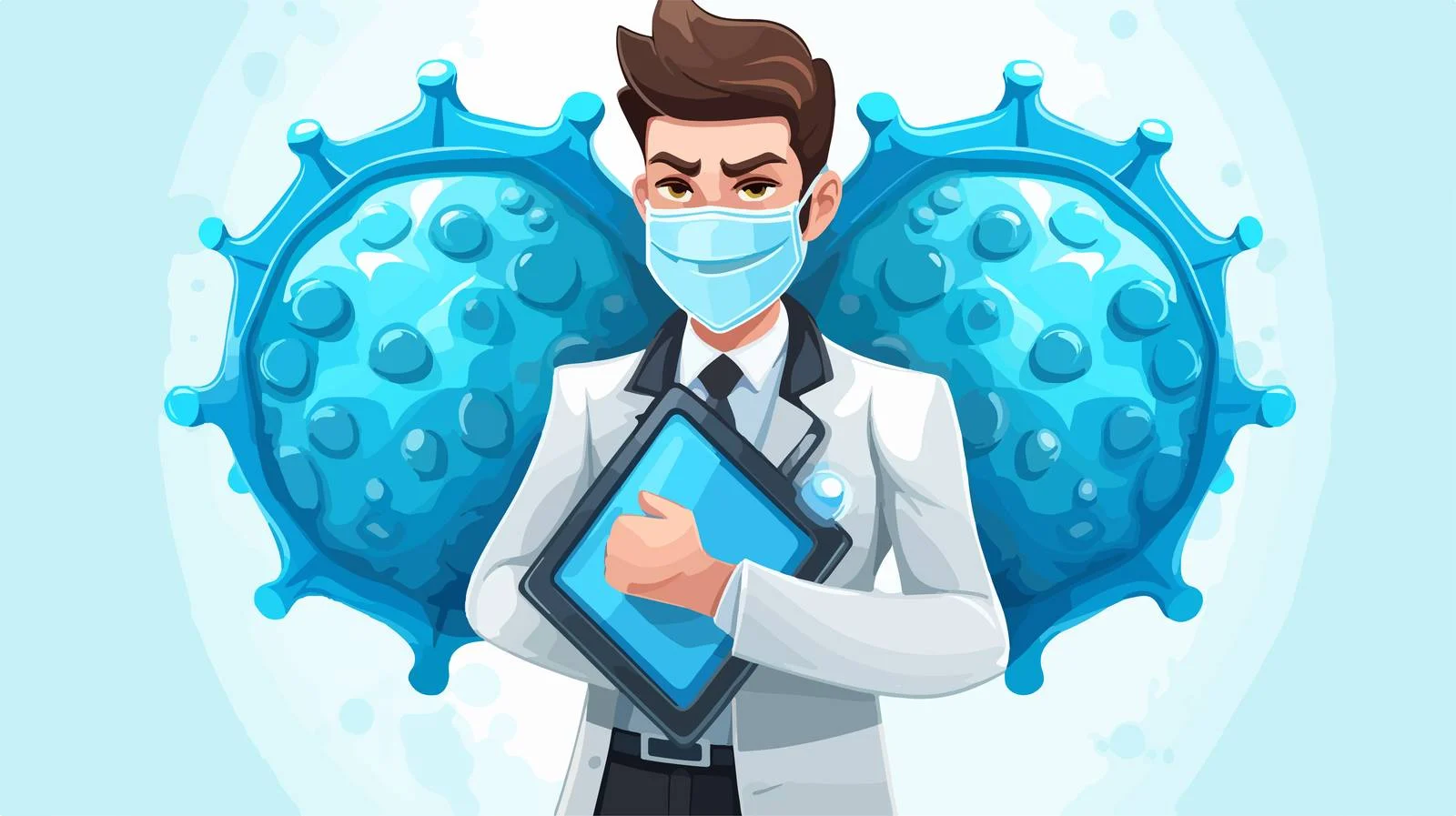 Professional Medical Shield and Stethoscope — free download from Dotvec