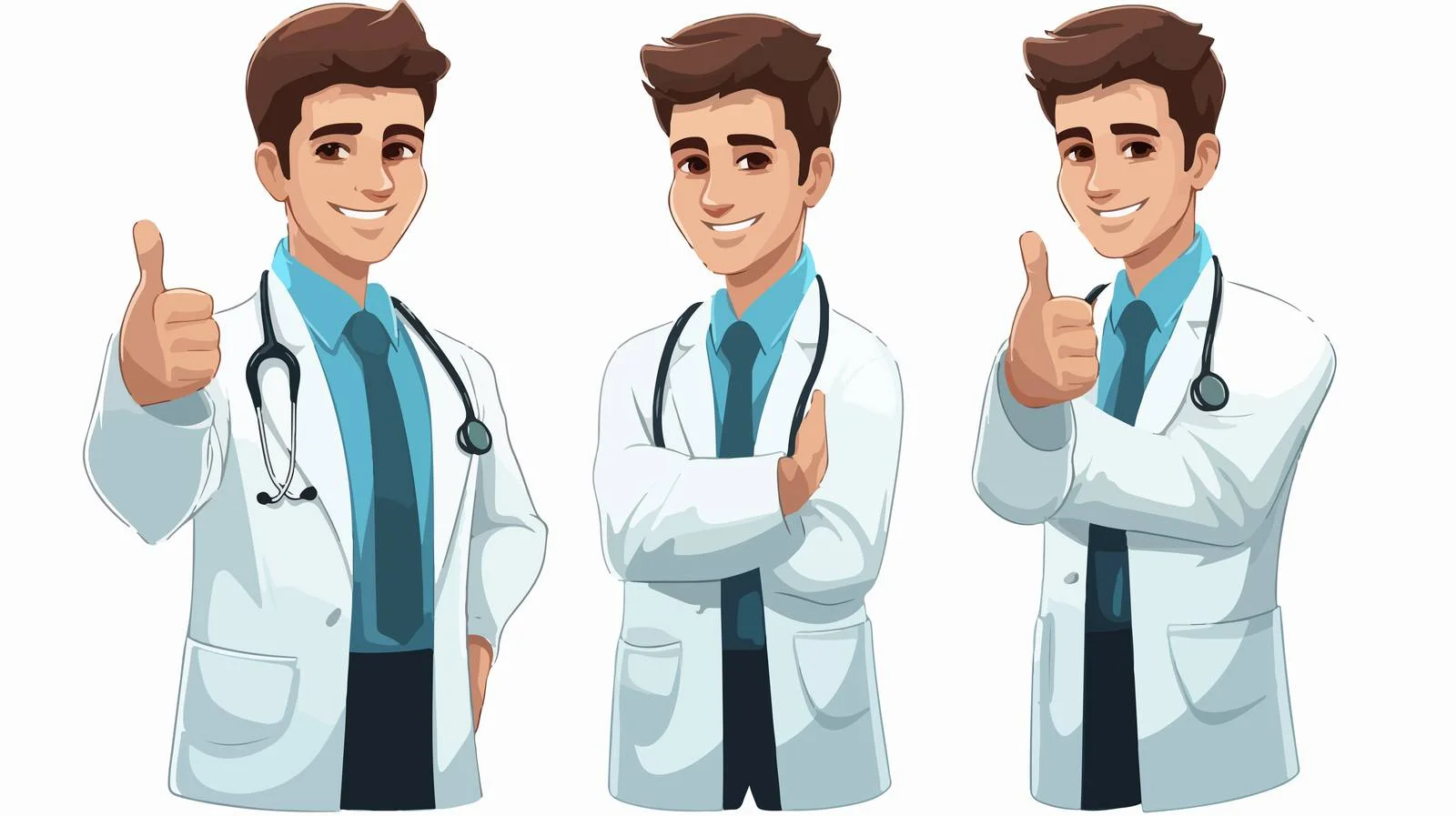 Confident Young Doctor Presenting Medical Information — free download from Dotvec