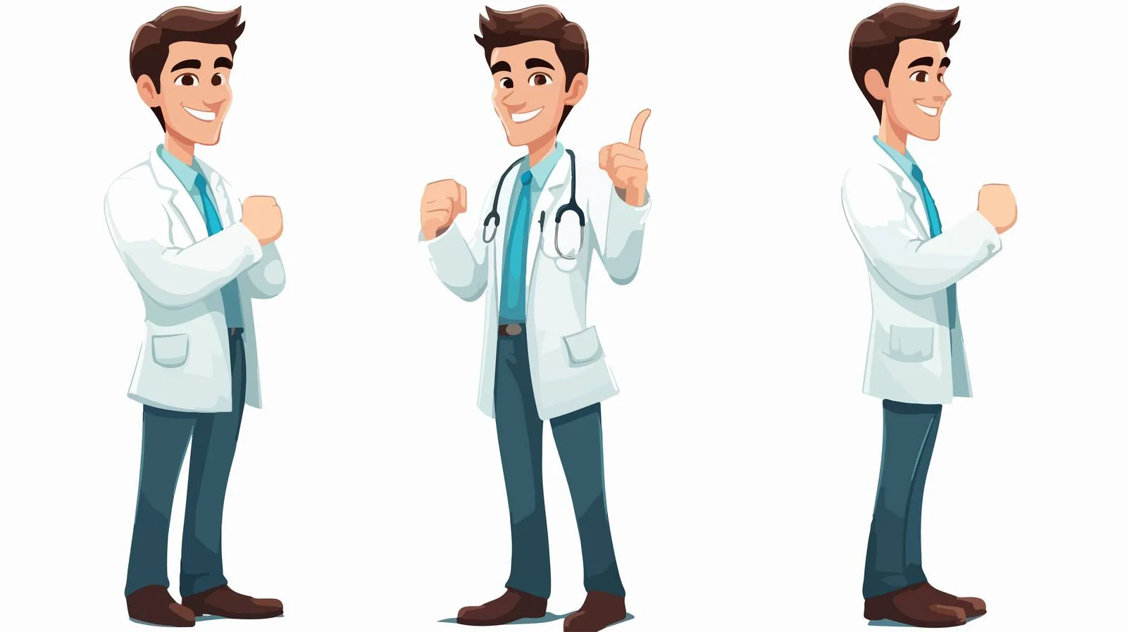 Professional Young Doctor Showing Medical Chart — free download from Dotvec