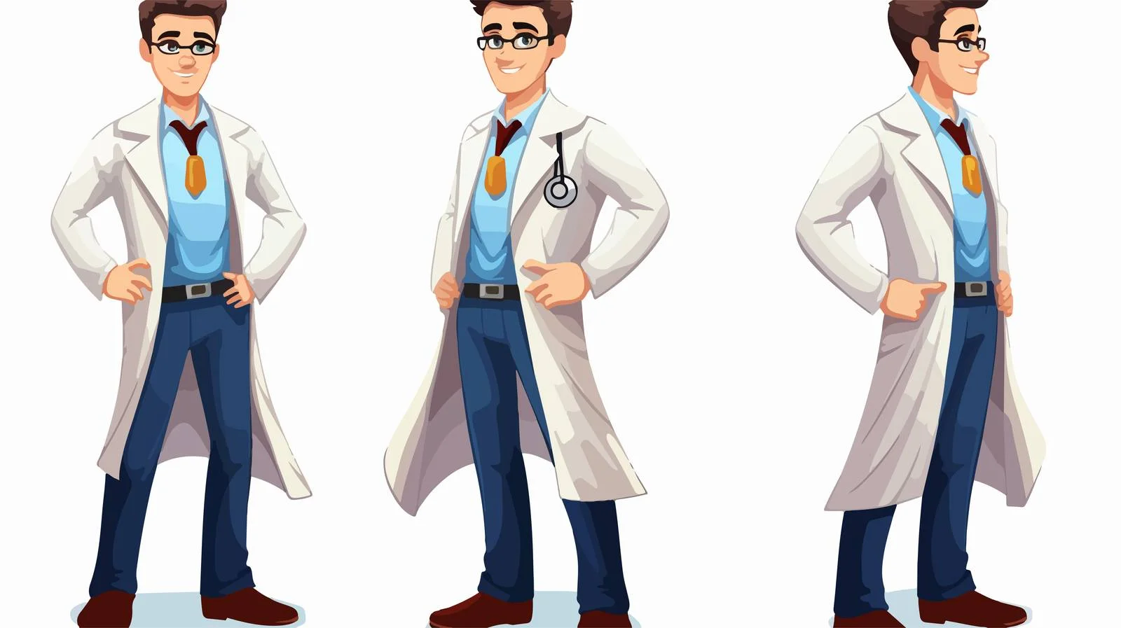 Professional Young Doctor Standing Image — free download from Dotvec