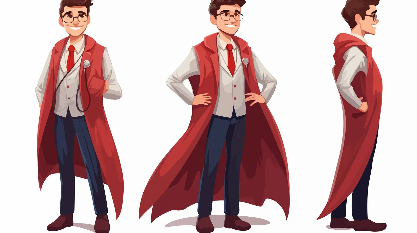 Professional Young Doctor Standing Candidly — free download from Dotvec