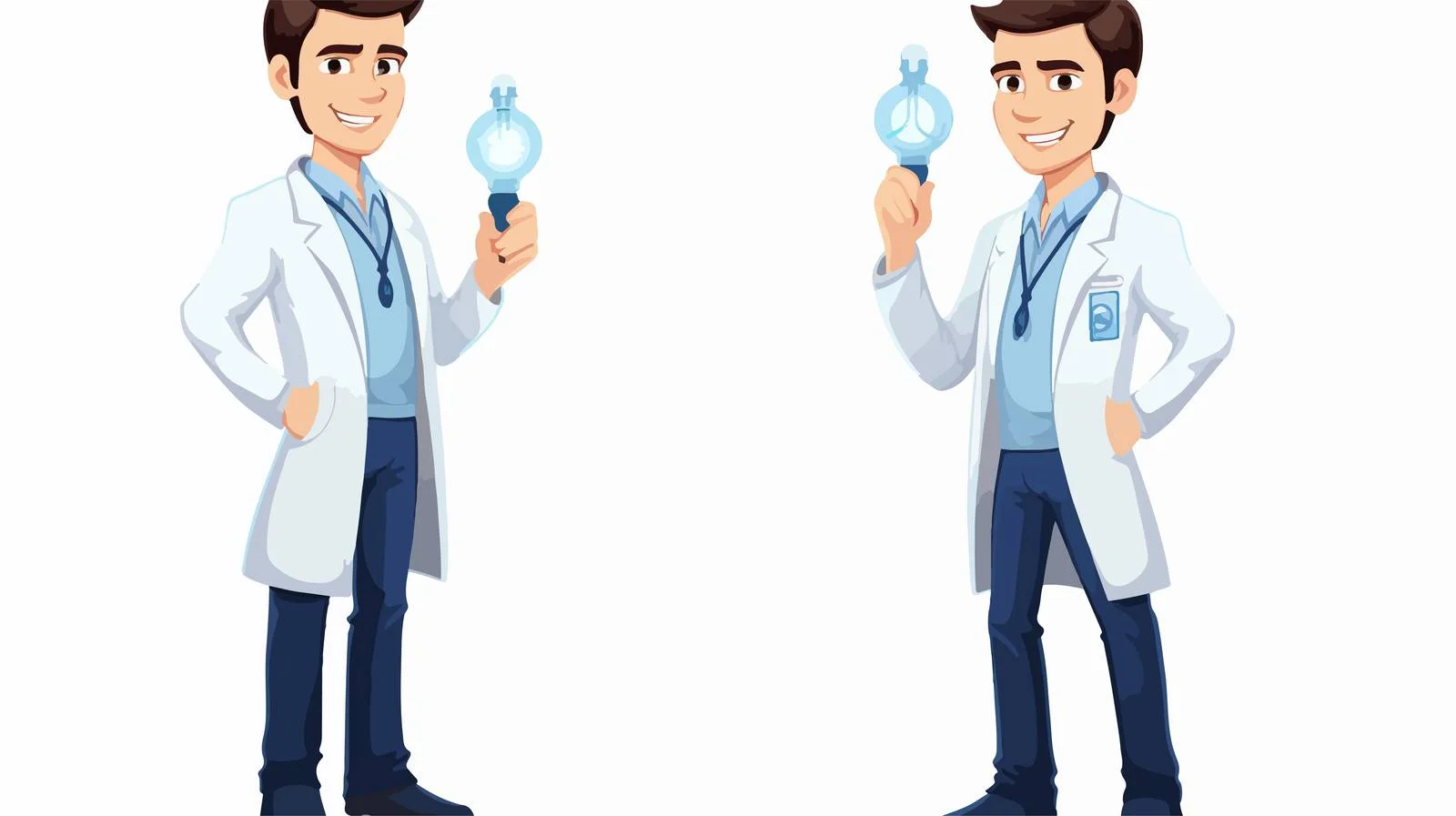 Professional Young Doctor with Light — free download from Dotvec