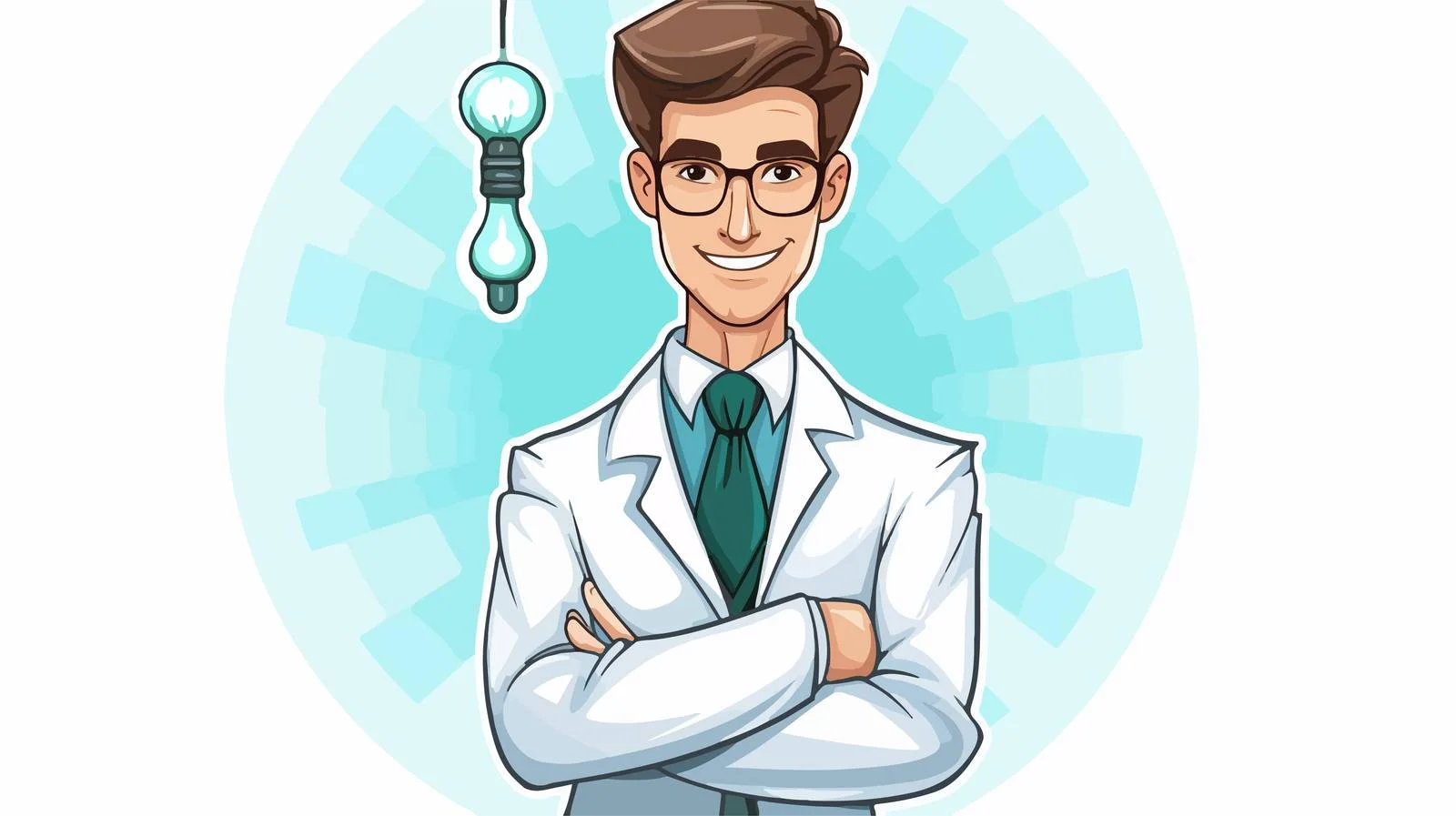 Professional Young Doctor with Light Background — free download from Dotvec