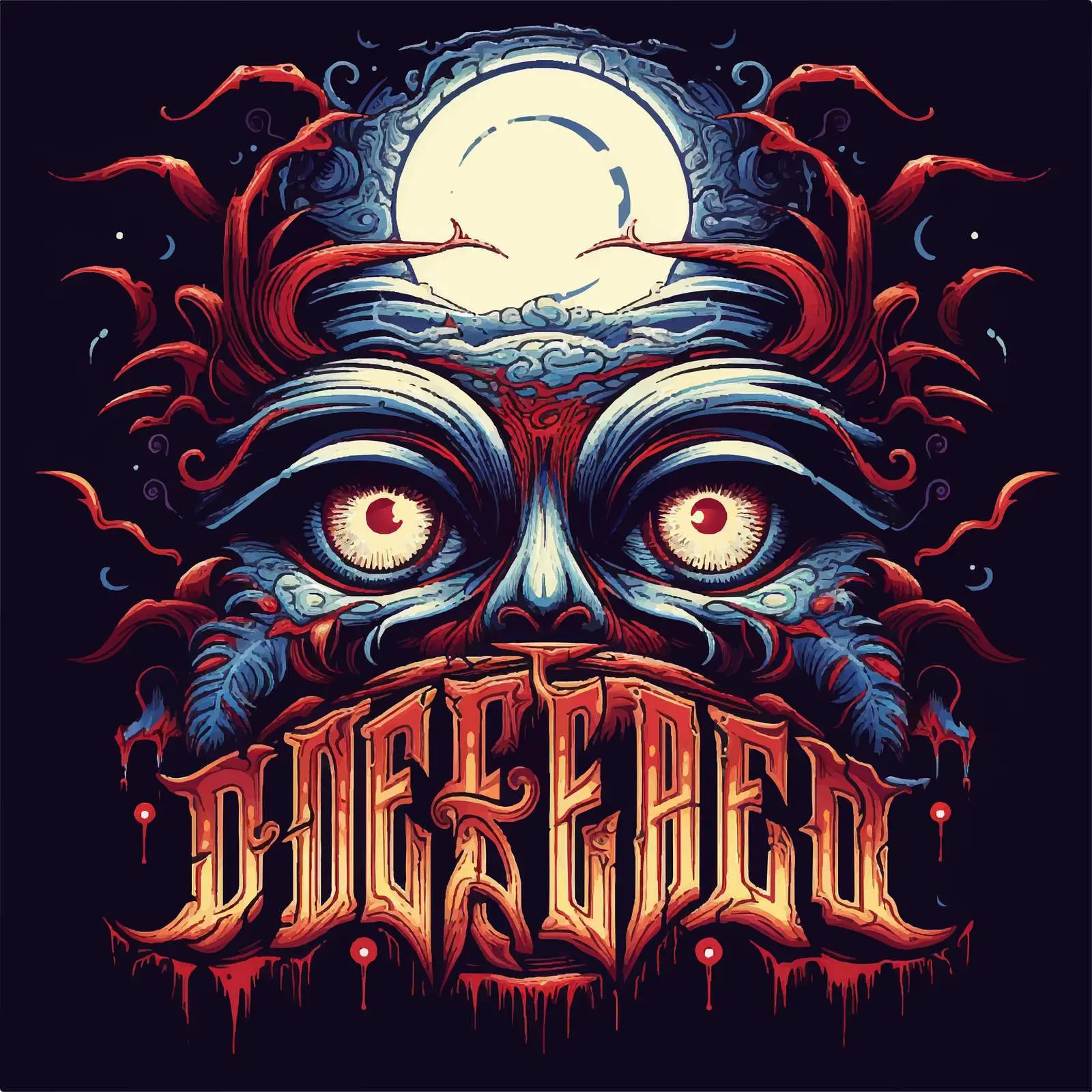 Halloween Festival Dread Text Vector Design — free download from Dotvec