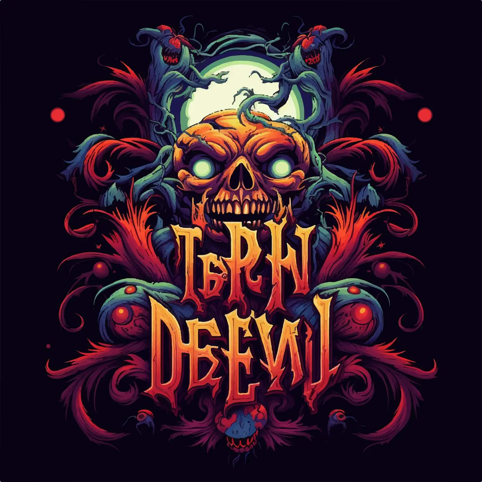 Halloween Festival Dread Text Vector Design — free download from Dotvec