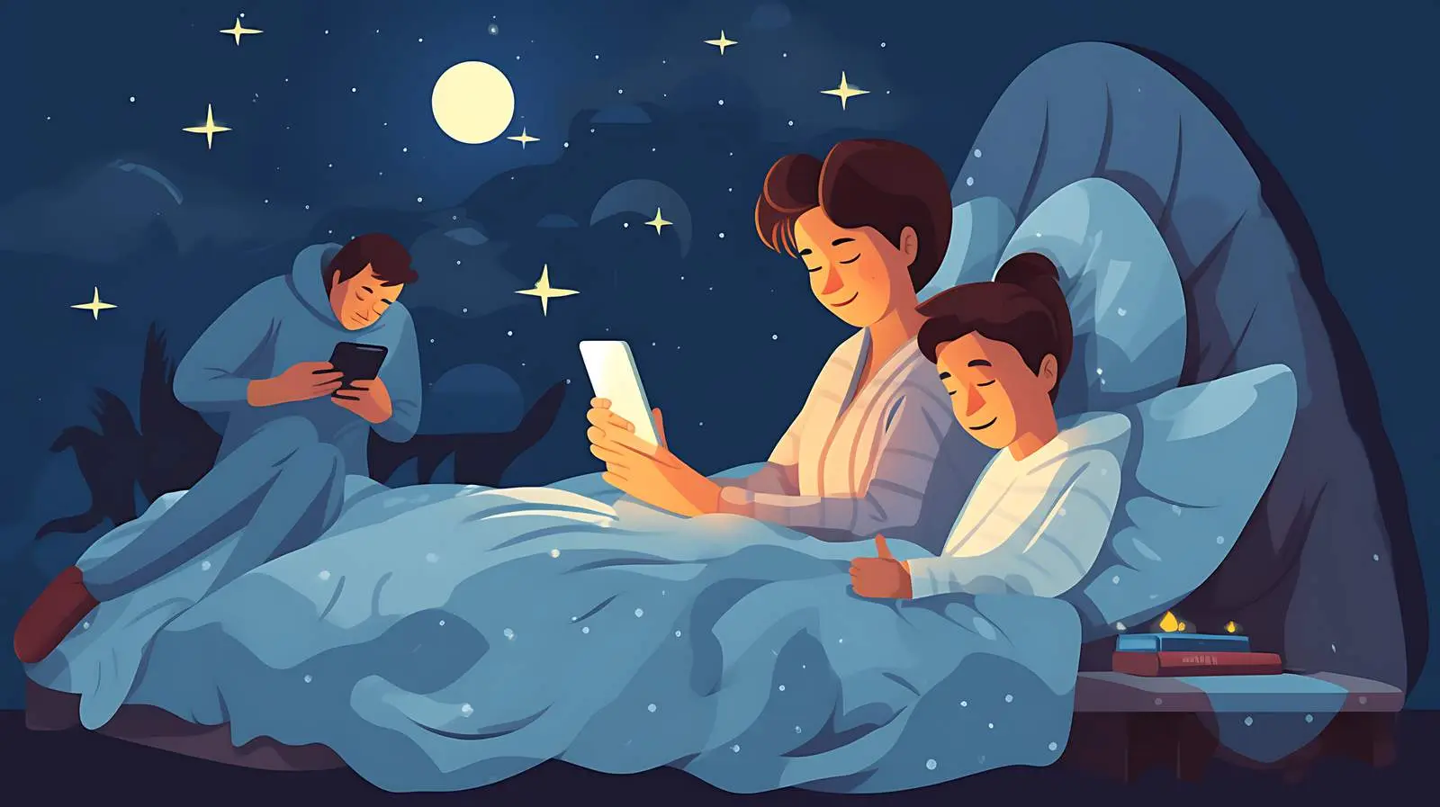 Pre-Sleep Mobile Usage in Bed — free download from Dotvec