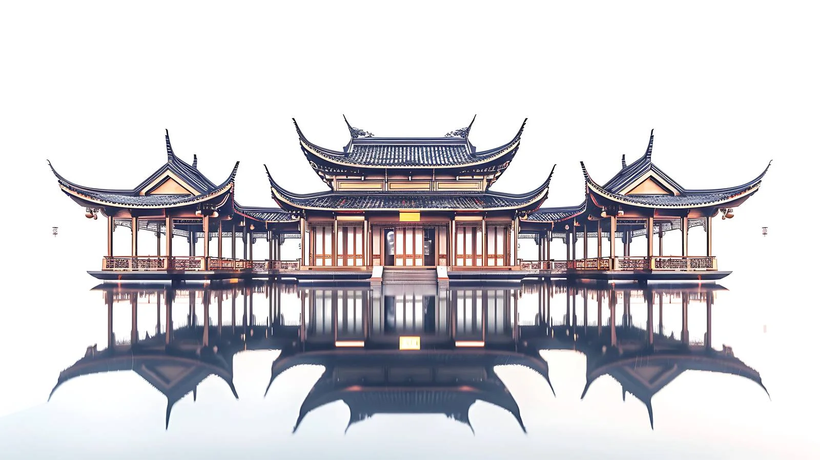 Serene Night Pavilion View in Chengdu — free download from Dotvec