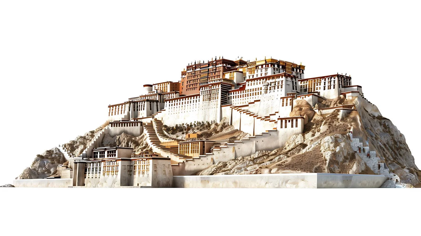 Iconic Potala Palace Night View — free download from Dotvec