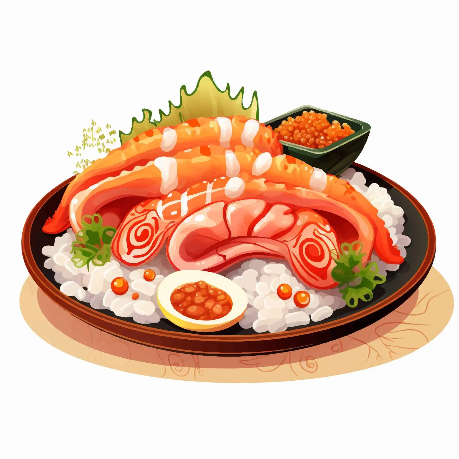 Fresh Seafood Nigiri Sushi with Octopus and Shrimp – free gourmet meal image from Dotvec