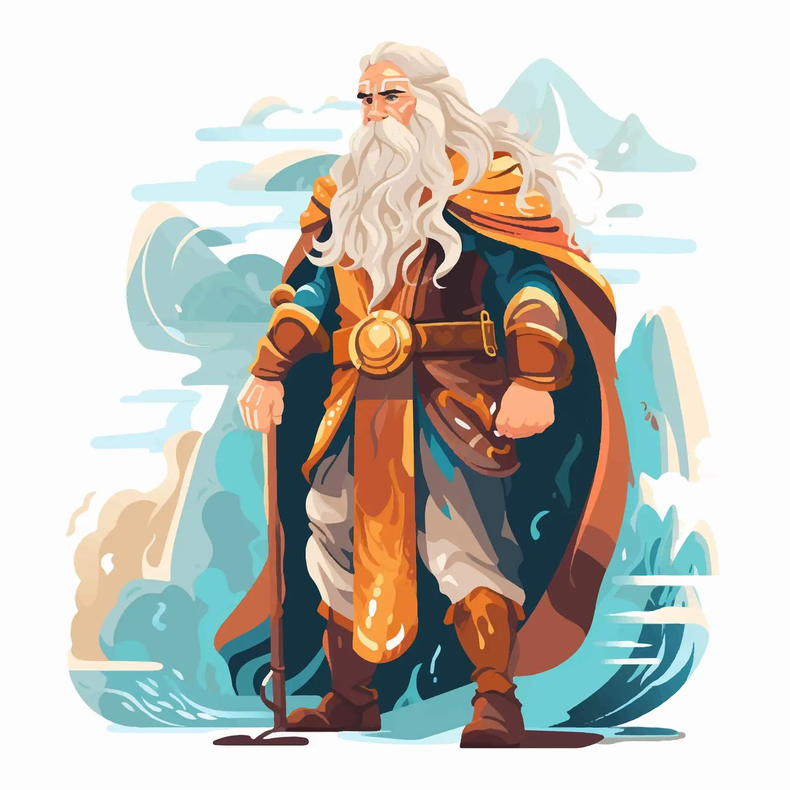 Njord: Norse God of Wind and Sea — free download from Dotvec