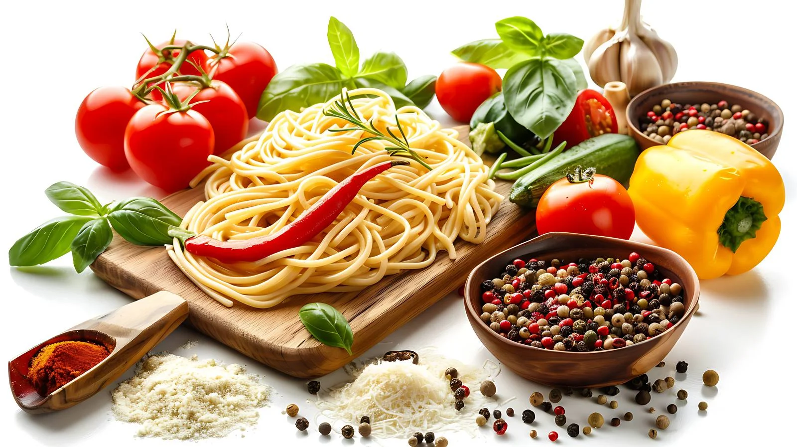 Vibrant Noodles and Vegetable Dish — free download from Dotvec