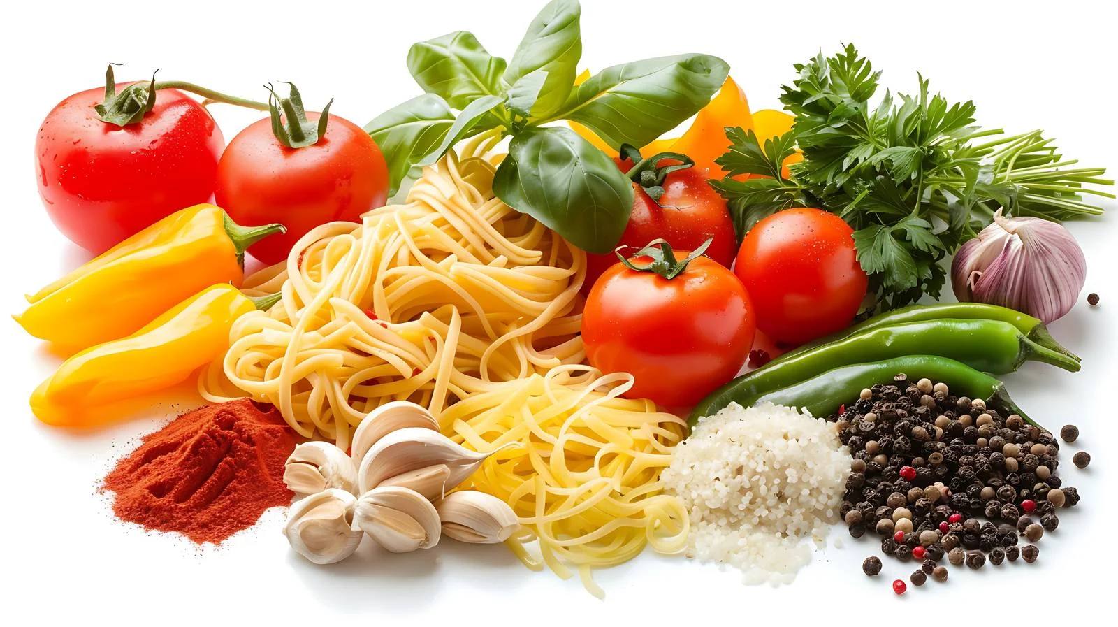 Vibrant Noodle Dish with Vegetables — free download from Dotvec