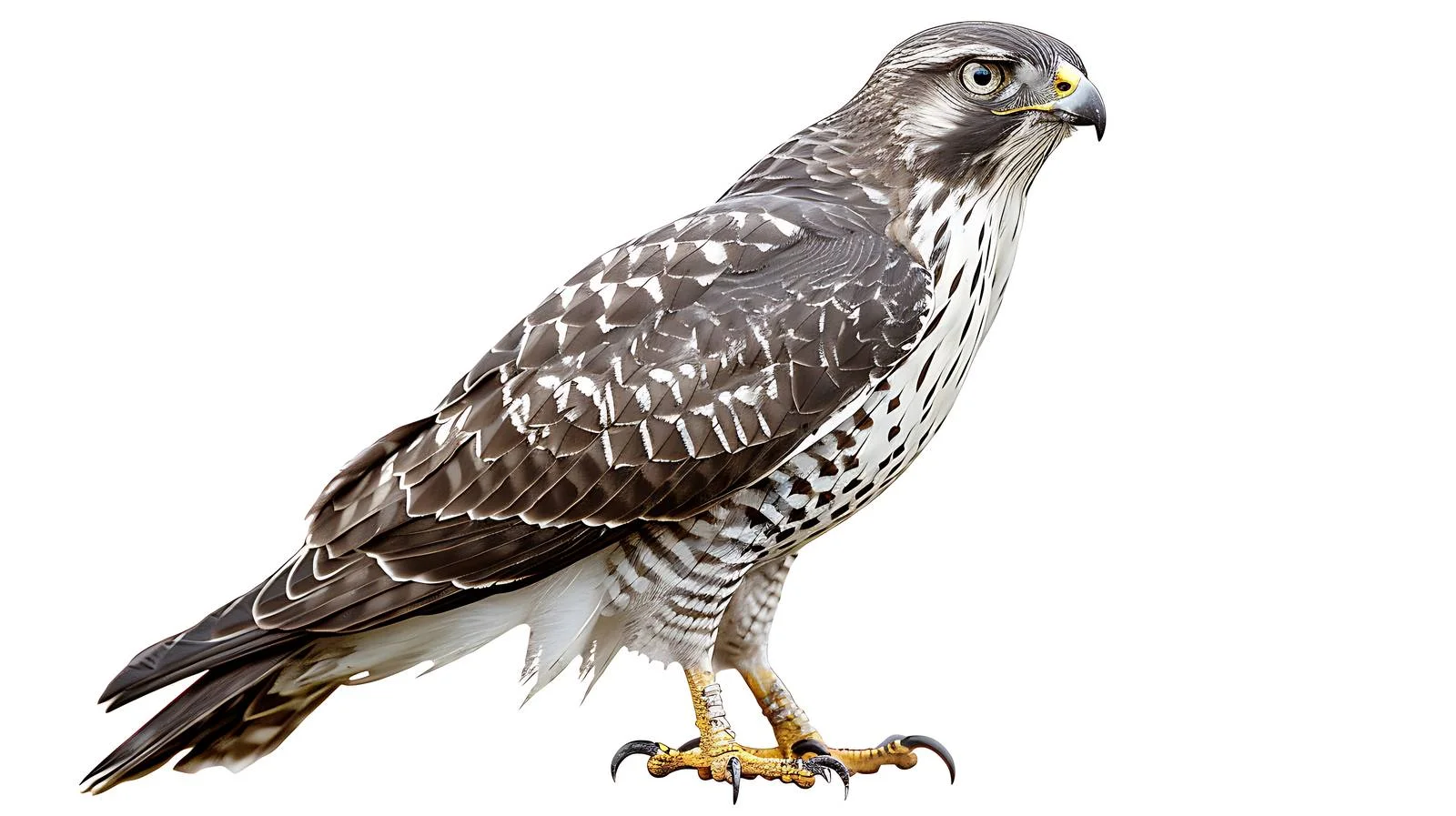 Majestic Northern Goshawk Isolated Portrait — free download from Dotvec