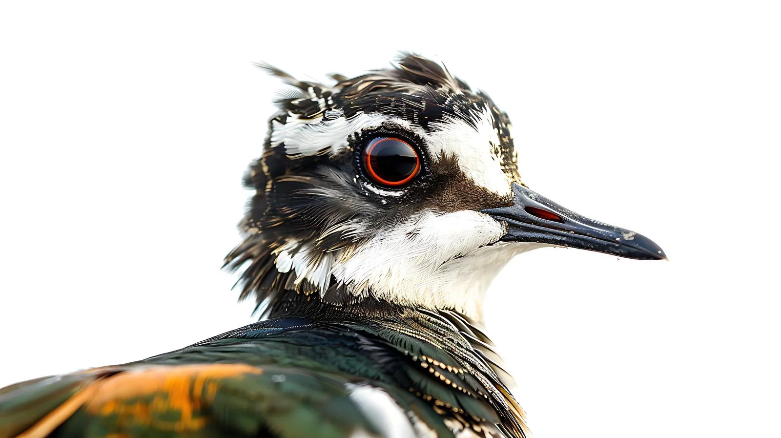 Close-up of Northern Lapwing Bird — free download from Dotvec