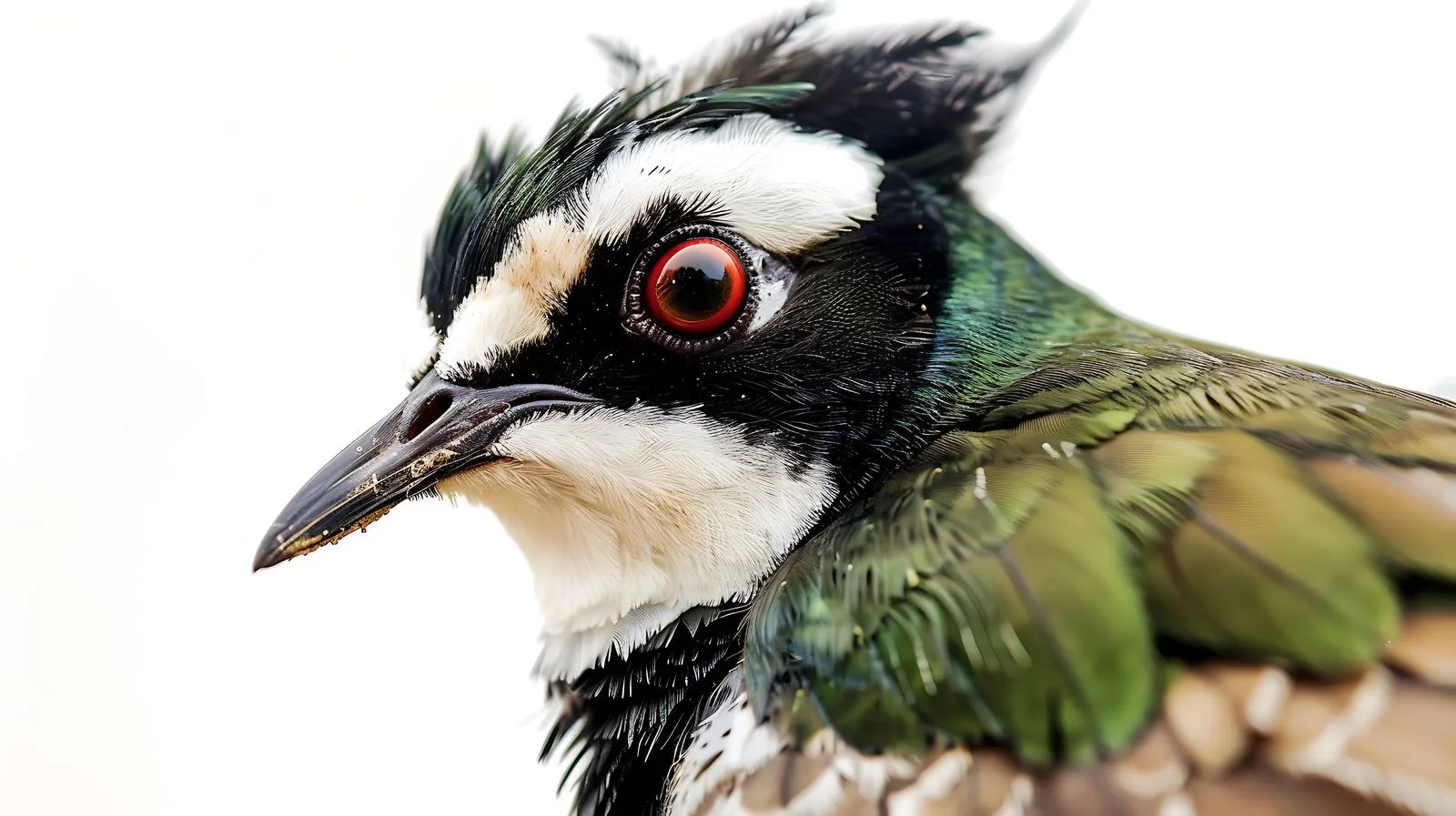 Detailed Northern Lapwing Bird Portrait — free download from Dotvec