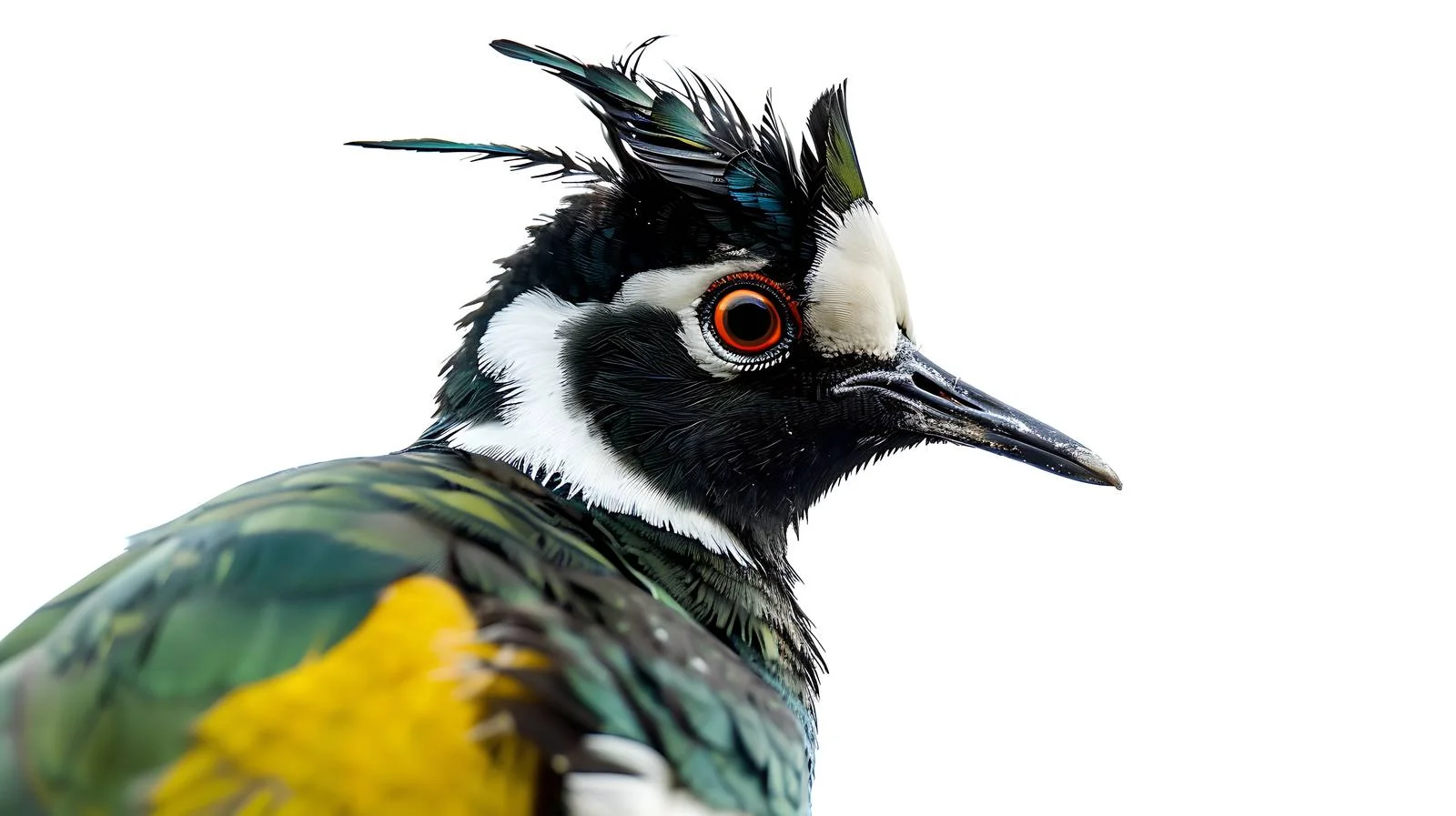 Close-up of Northern Lapwing Bird — free download from Dotvec