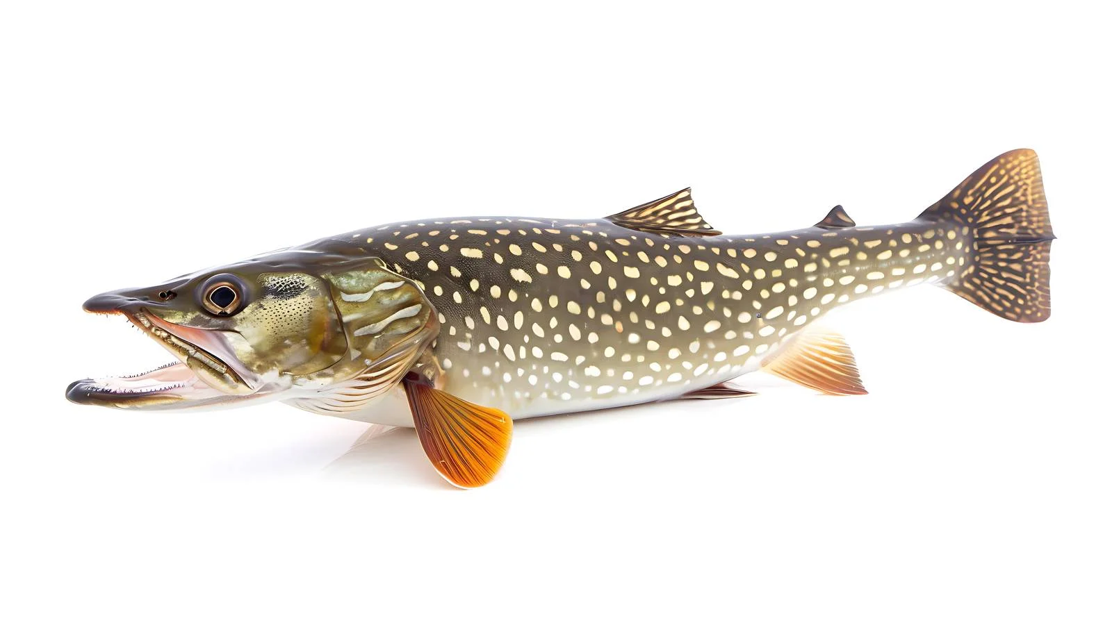 Isolated Northern Pike on White Background — free download from Dotvec