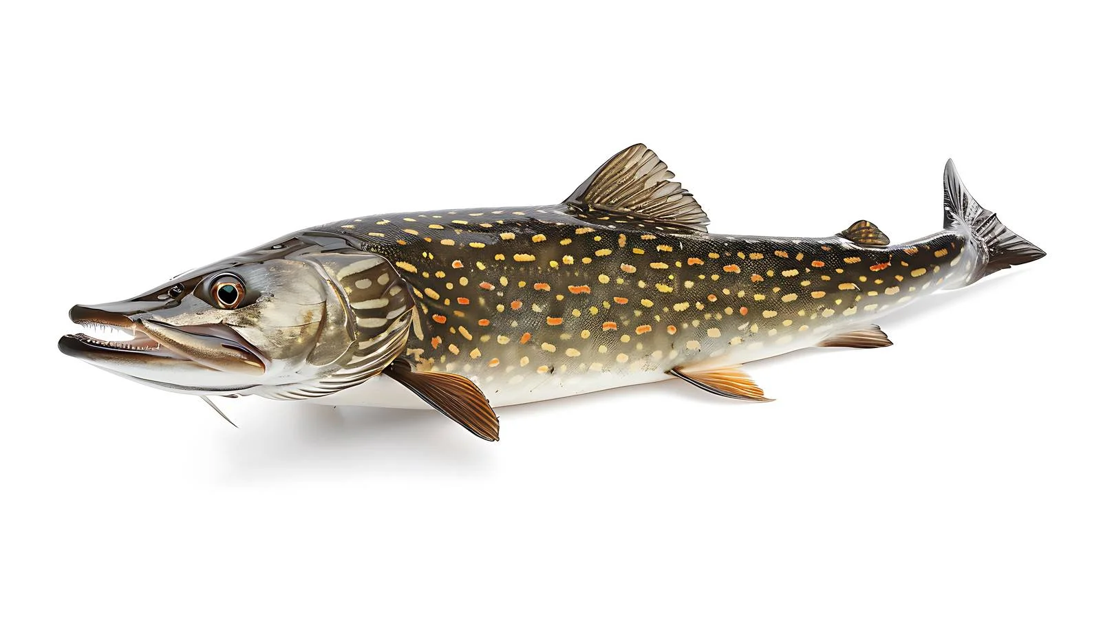 Isolated Northern Pike on White Background — free download from Dotvec