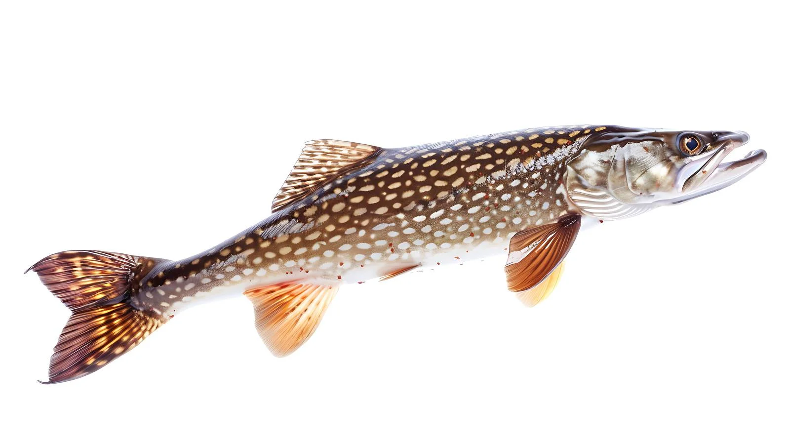Northern Pike Fish on White Background — free download from Dotvec