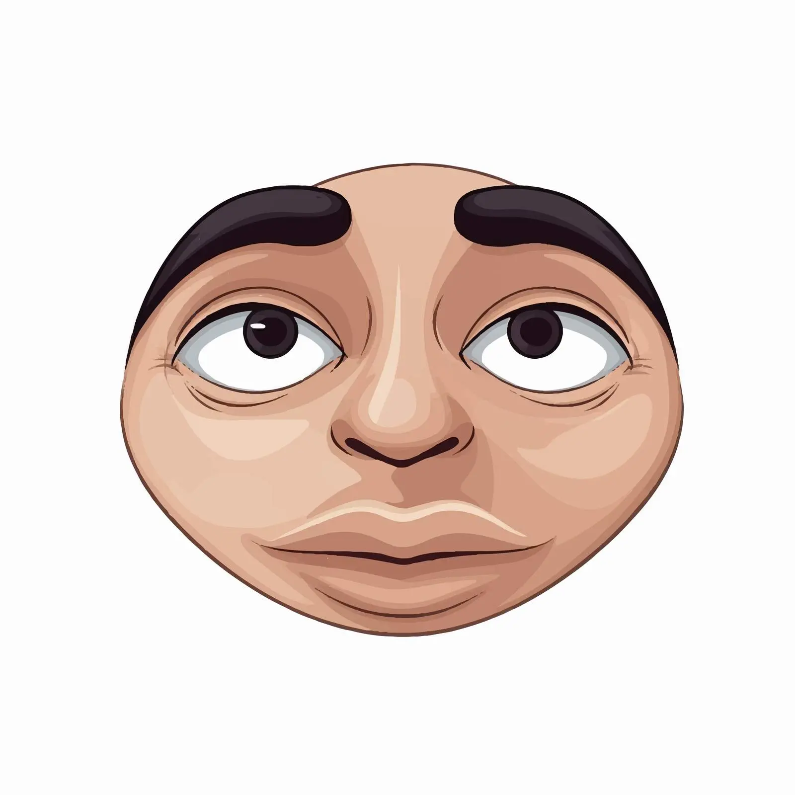 Top View Nose Vector Illustration on White Background — free download from Dotvec