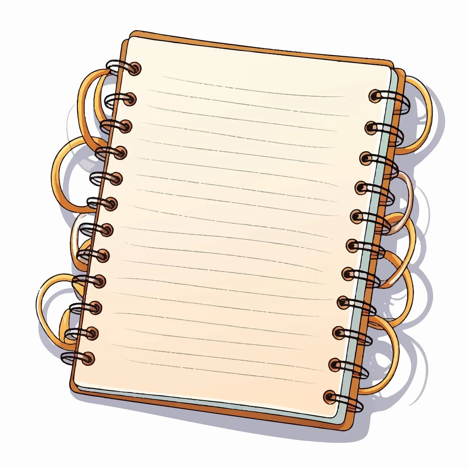 Spiral Bound Sketchbook Notebook Closed View — free download from Dotvec