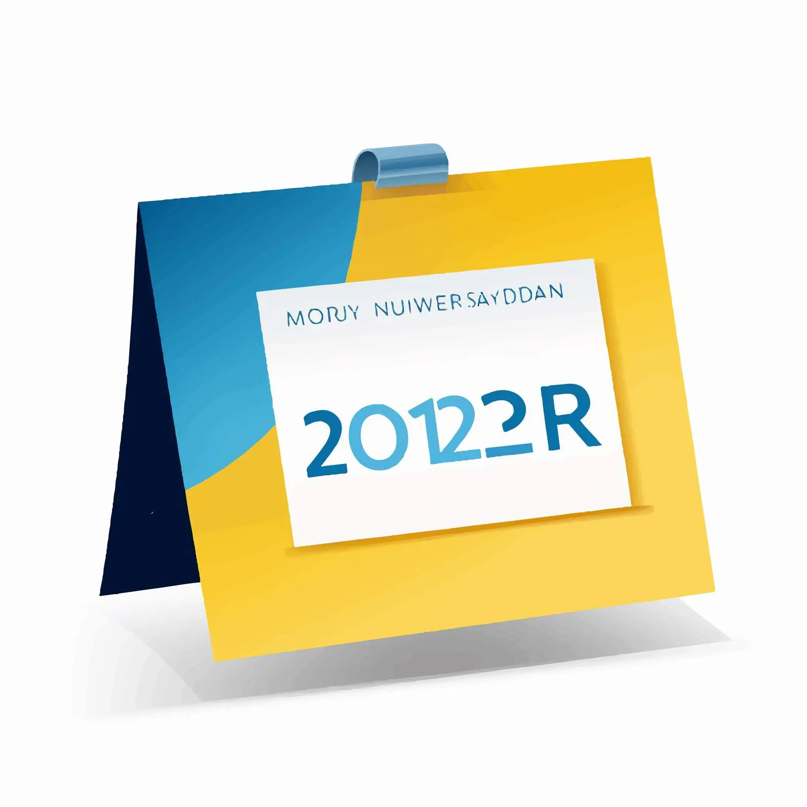 November Poster in Blue and Yellow Colors — free download from Dotvec