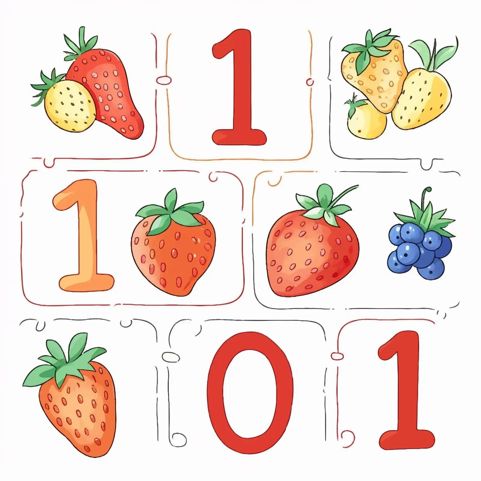 Handwriting Practice: Trace Numbers 1 to 10 – free tracing image from Dotvec