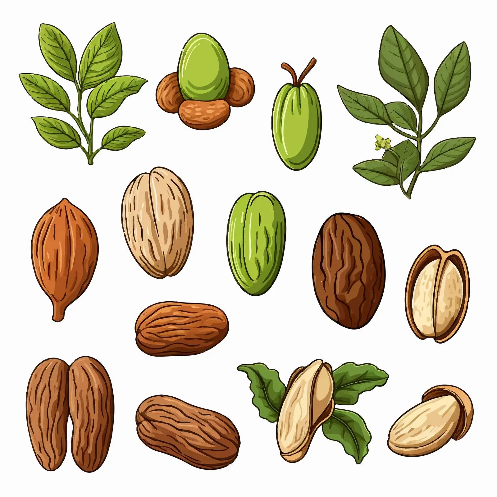 Variety Nut Collection with Almonds and Macadamia — free download from Dotvec