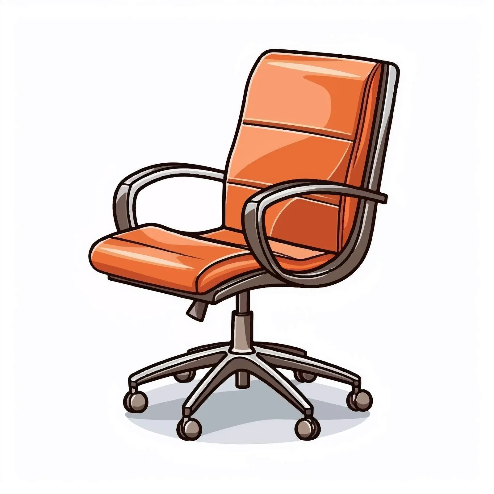 Cartoon Office Chair Isolated Vector Illustration — free download from Dotvec