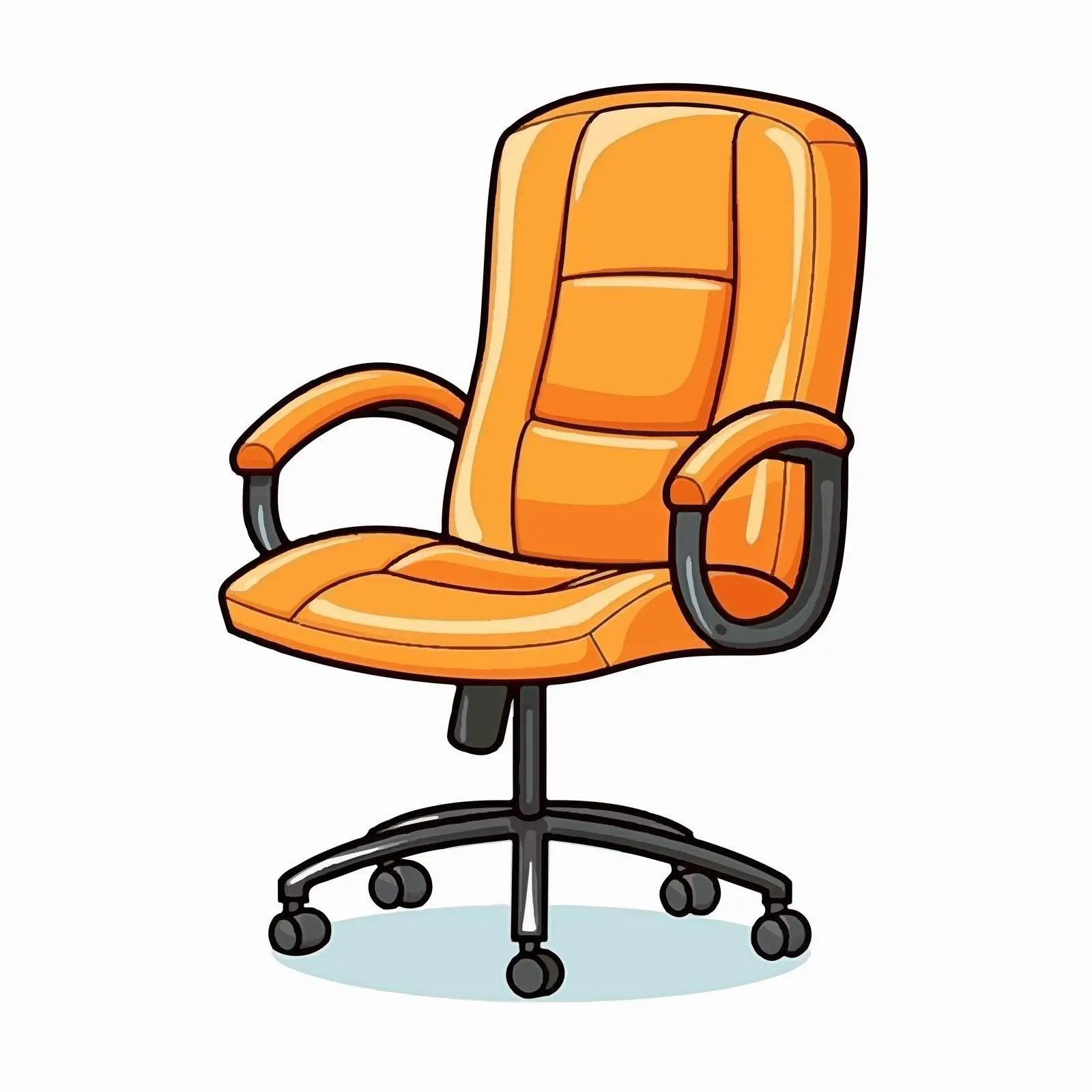 Cartoon Office Chair Icon Vector Illustration — free download from Dotvec