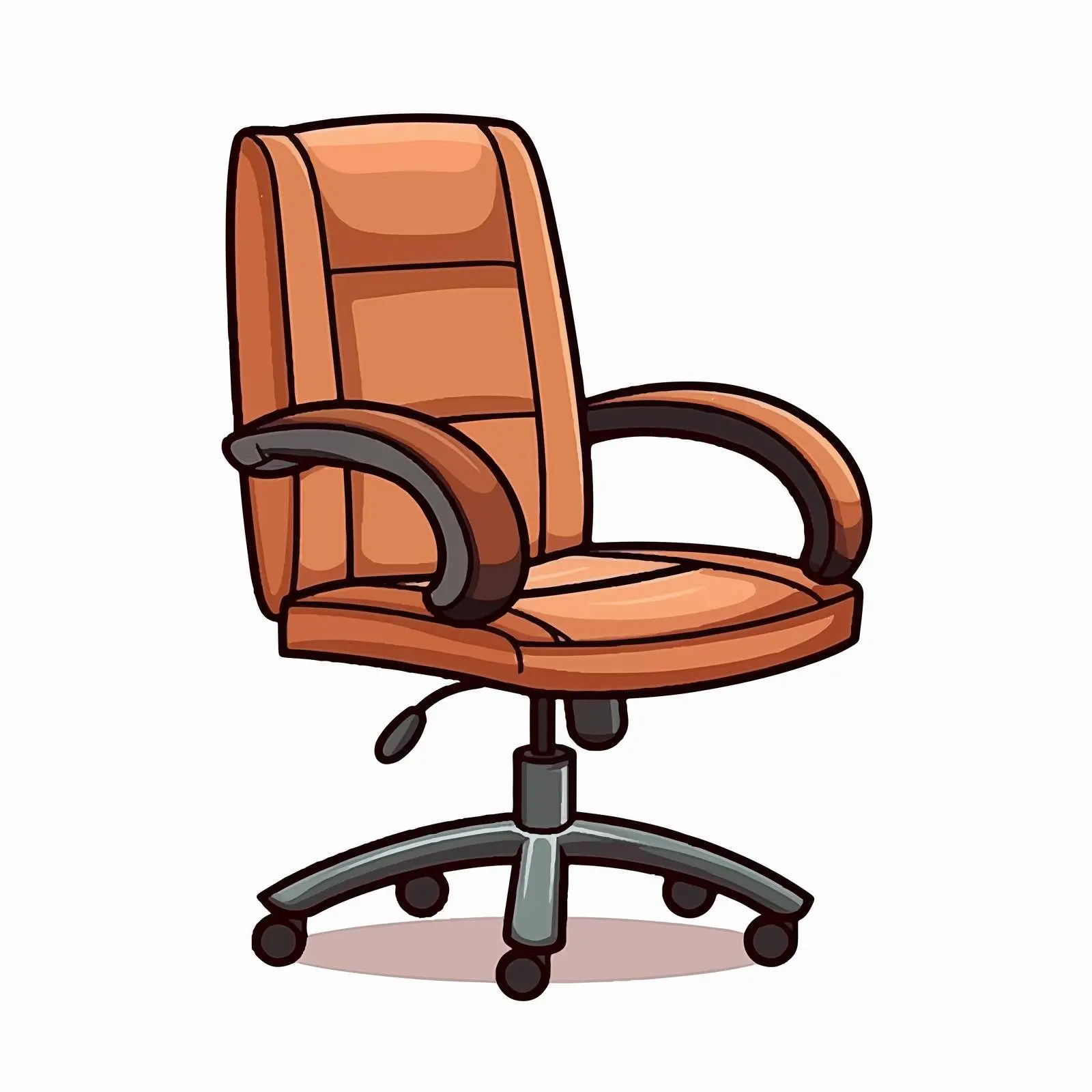 Cartoon Vector Office Chair Icon Illustration — free download from Dotvec