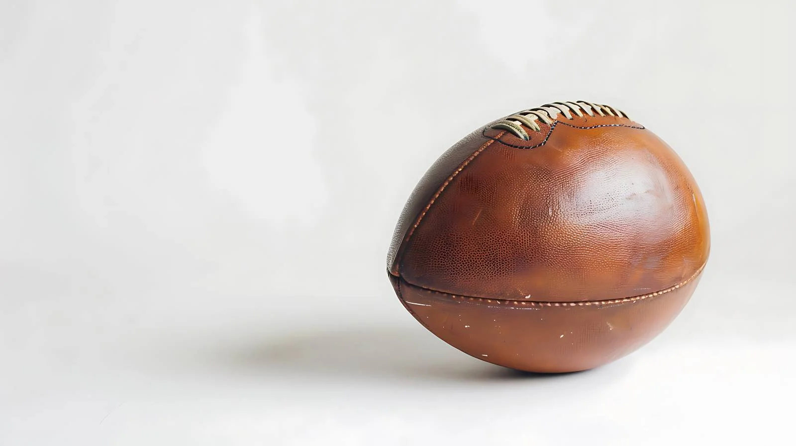 Authentic College Football on White Background — free download from Dotvec