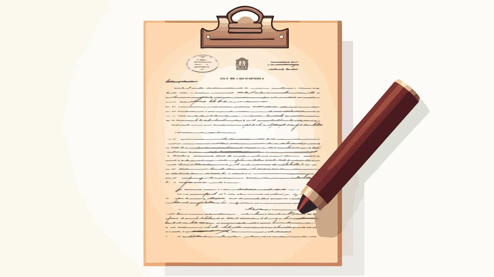 Distressed Official Document Symbol — free download from Dotvec