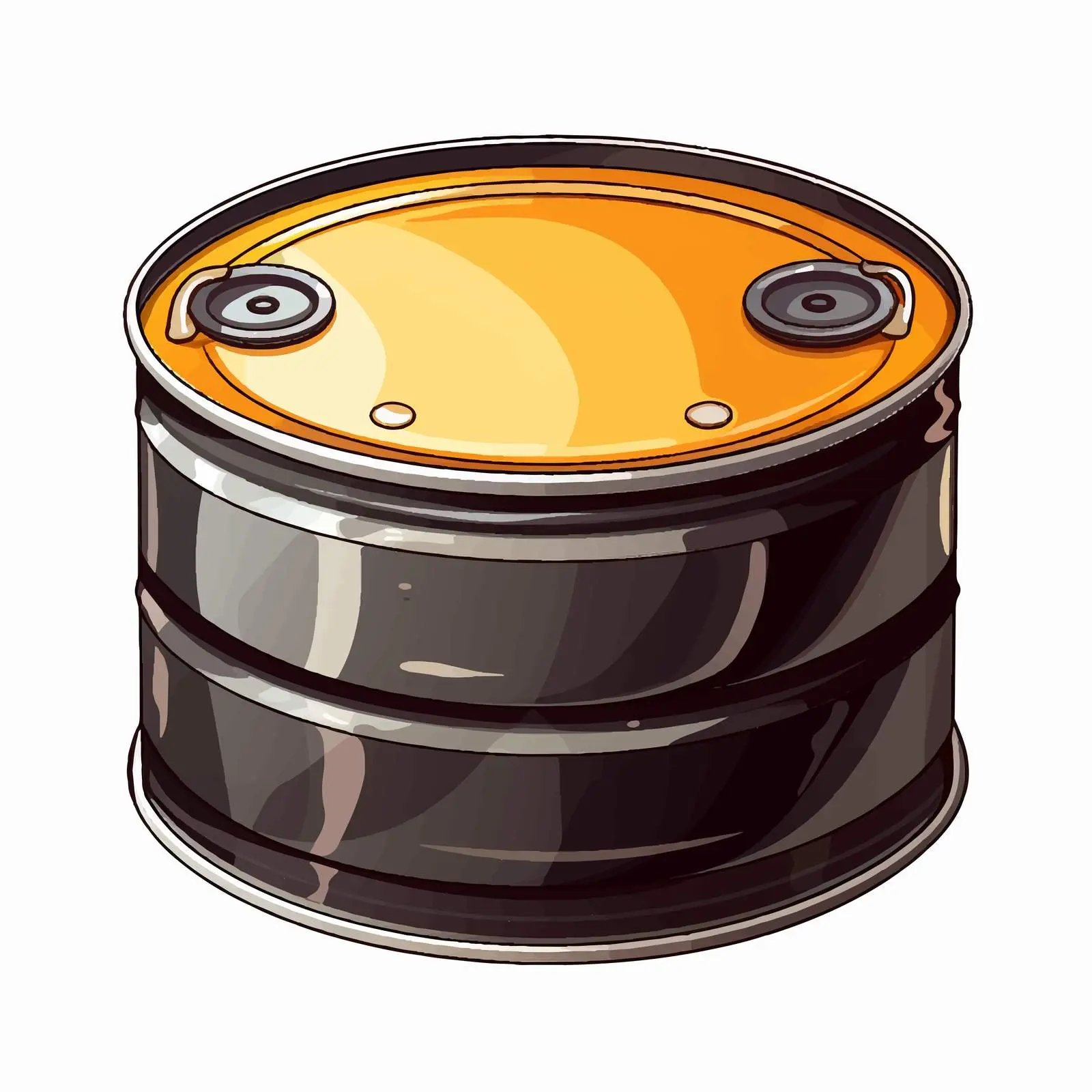 Oil Drum Vector Illustration on White Background — free download from Dotvec