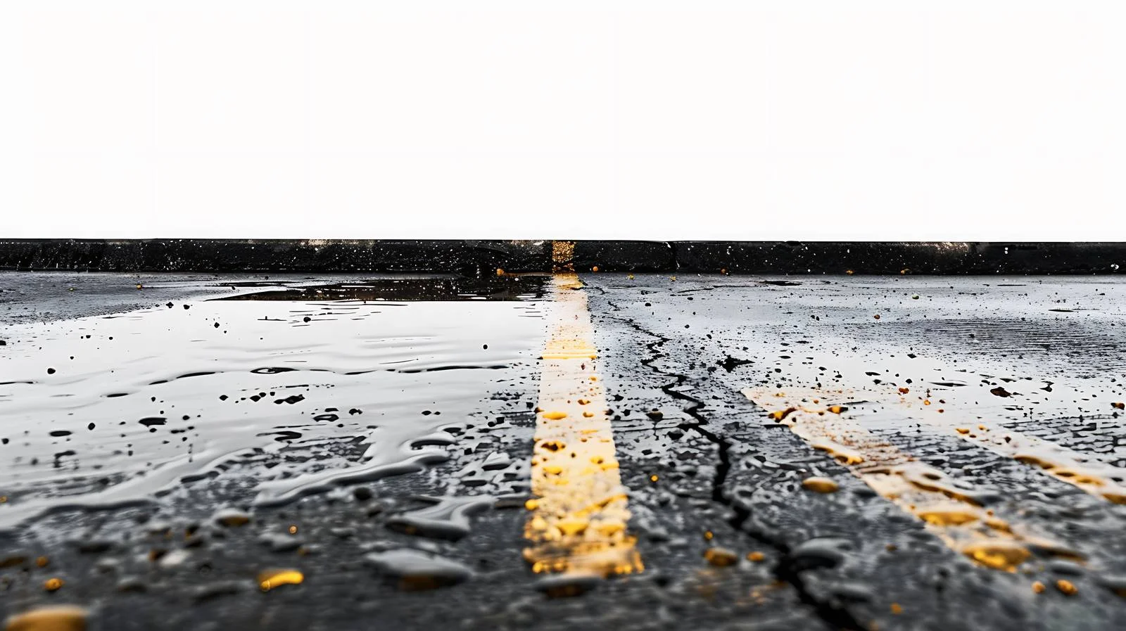 Spilled oil on wet asphalt at park — free download from Dotvec