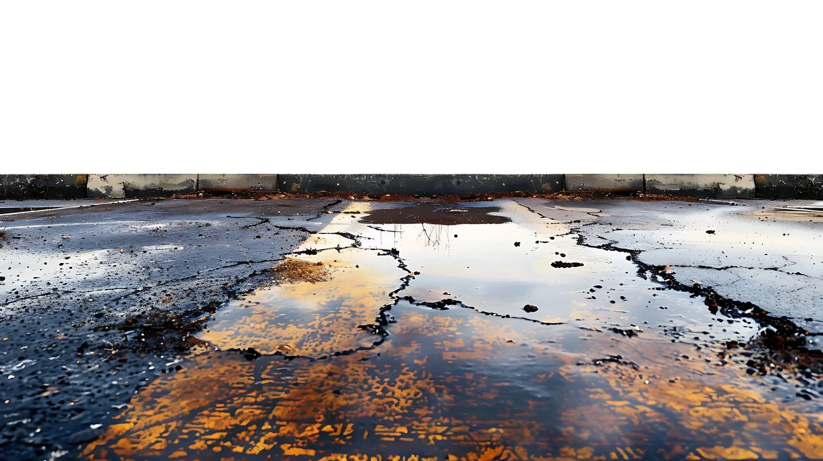 Urban Oil Spill on Wet Pavement — free download from Dotvec