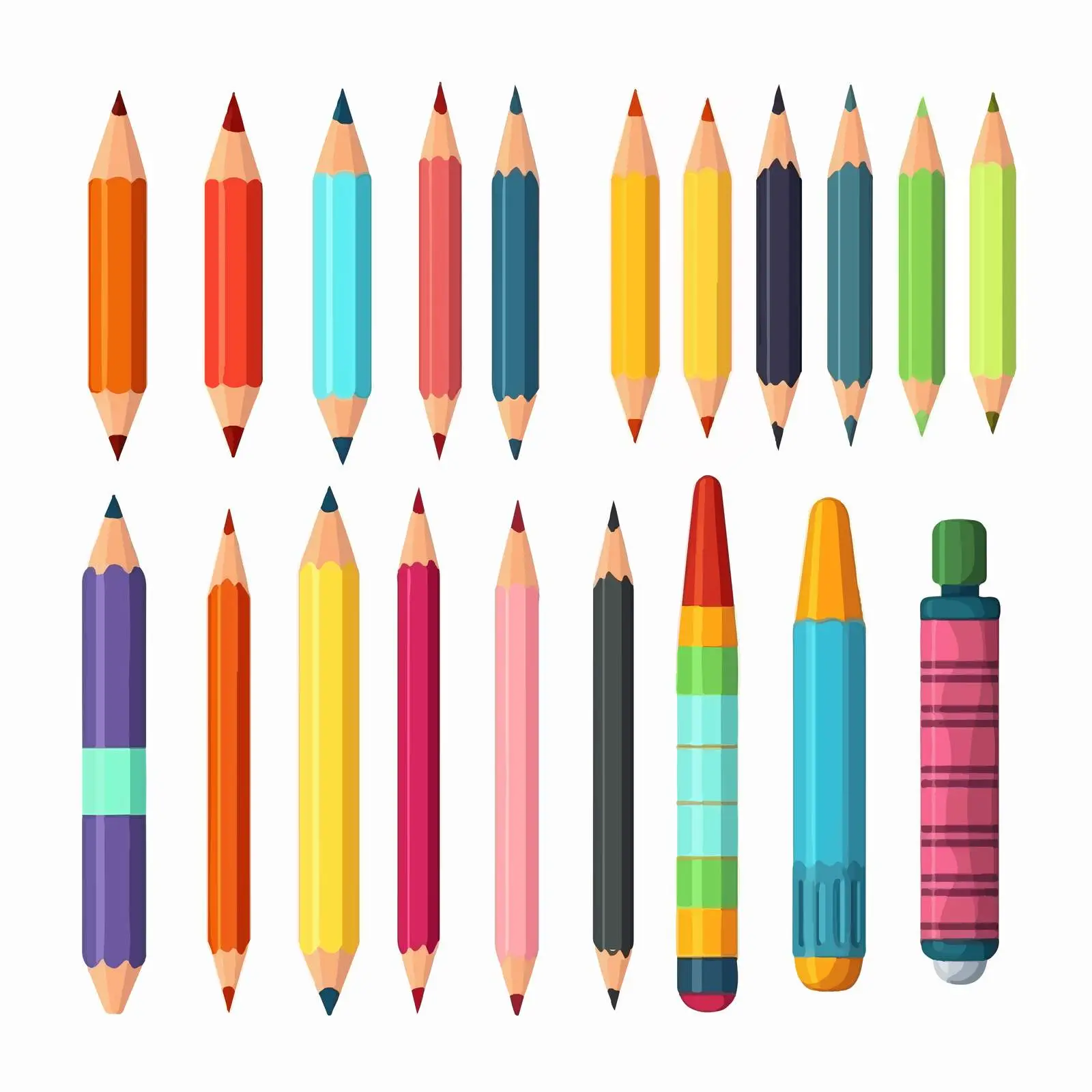 Oil Pastel Pencils and Crayon Sticks for Drawing – free art workshop image from Dotvec