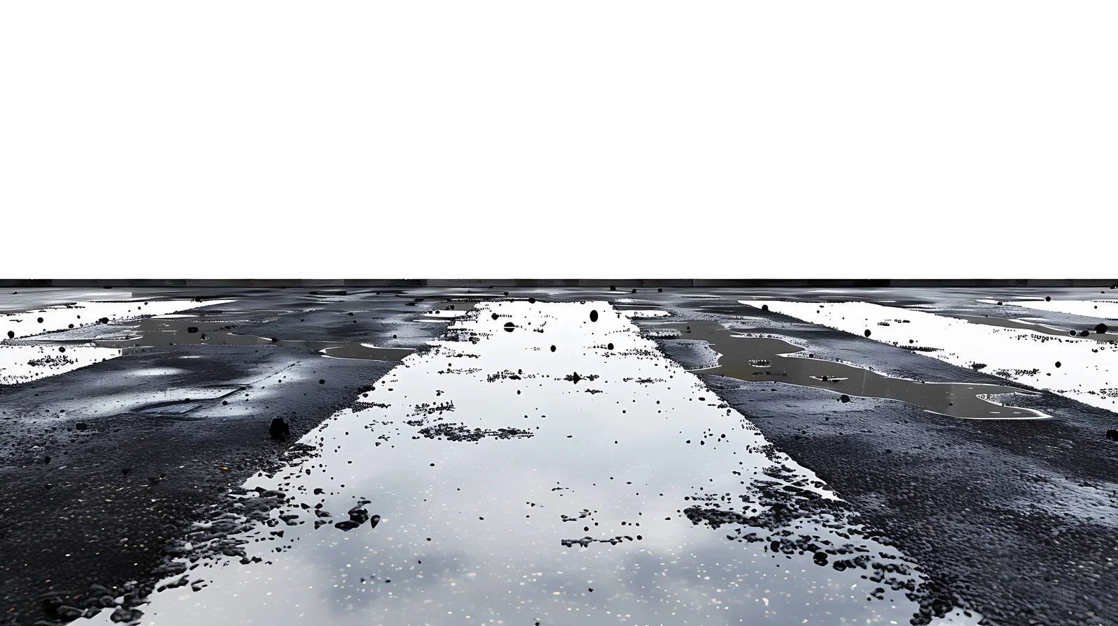 Spilled oil on wet asphalt near parking — free download from Dotvec