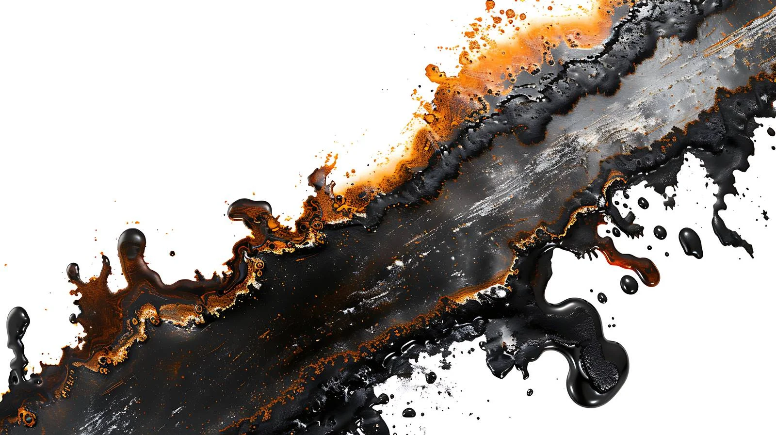 Abstract oil spill stain on asphalt — free download from Dotvec