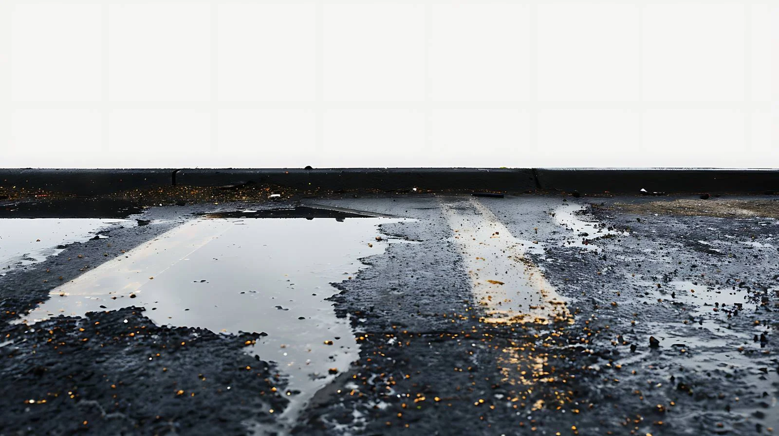 Oil spill on damp asphalt parking area — free download from Dotvec